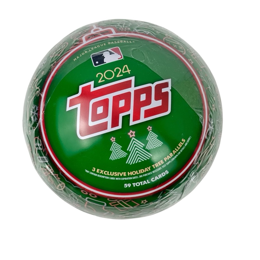 2024 Topps Holiday Tin Ornament MLB Baseball Collector Tin  NEW & SEALED